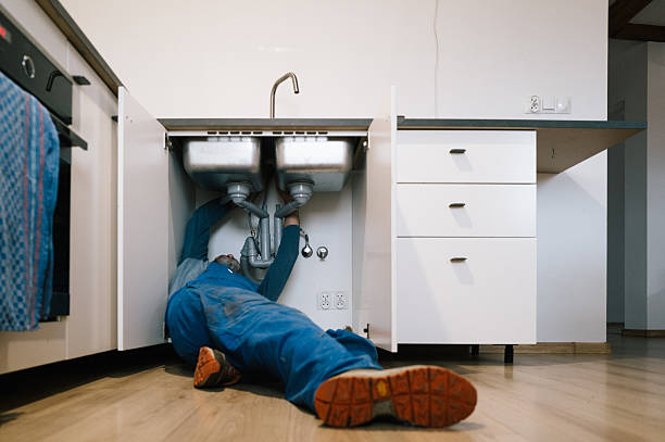 Professional Emergency Plumber technician working in Marion Center, PA